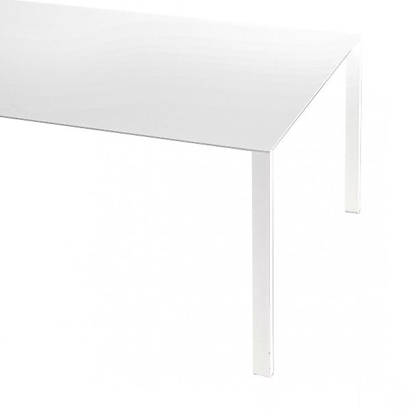 Kristalia - Thin-K Longo Aluminium Tisch - weiß/Aluminium/LxBxH 220x100x75c günstig online kaufen