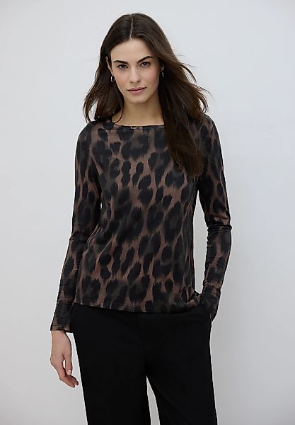 STREET ONE STUDIO Langarmshirt mit Leoprint günstig online kaufen