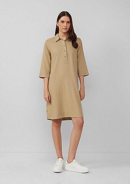 s.Oliver Minikleid Kleid Kurzes Blusenkleid aus Leinenmix mit Eingrifftasch günstig online kaufen