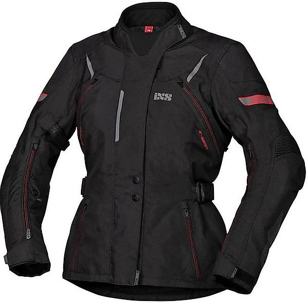 IXS Motorradjacke iXS Liz-ST Textiljacke Damen schwarz / rot günstig online kaufen