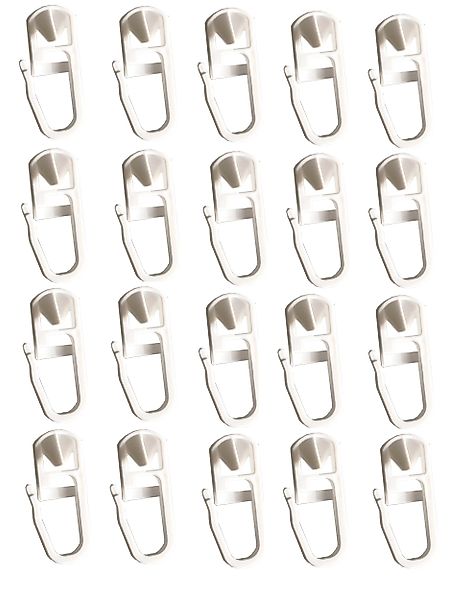 Clever-Kauf-24 Gardinengleiter Klick-Gleiter Haken 3,5-4mm 20 günstig online kaufen