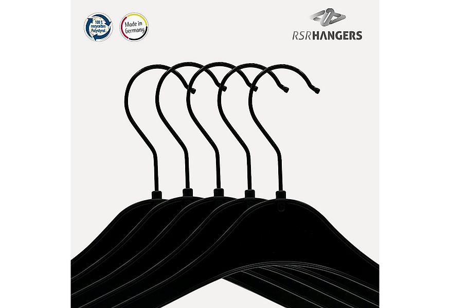 RSR Hangers Kleiderbügel NA 43 Black Edition 40 Stück Kunststoff 360° Haken günstig online kaufen