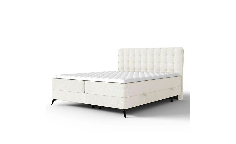 Boxspringbett mit Stauraum   ¦ creme ¦ Maße (cm): B: 182 H: 120 Betten > Ko günstig online kaufen