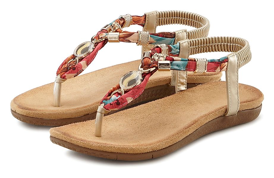 LASCANA Zehentrenner Sandale mit elastischen Riemchen günstig online kaufen