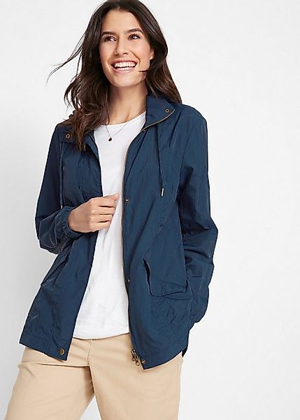 bonprix Allwetterjacke sportlicher Stil, leichter Parka mit Kapuze, mit sei günstig online kaufen