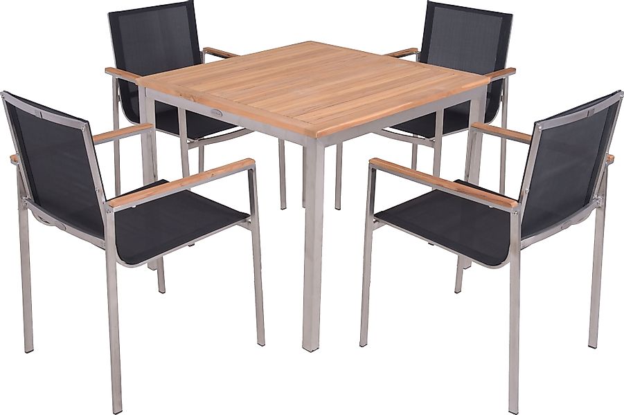Garden Pleasure Garten-Essgruppe », Tischgruppe »DENVER«« Set, 5 Stk. tlg. günstig online kaufen