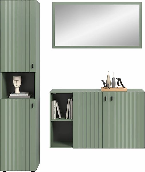 INOSIGN Garderoben-Set "TATIO, 3-tlg. Garderobenkombination, Breite: 161 cm günstig online kaufen