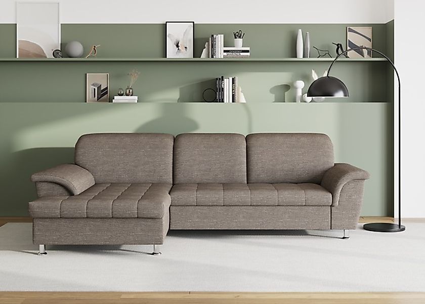 DOMO collection Ecksofa »Franzi Steppung im Sitzbereich B7T/H: 278/162/80 c günstig online kaufen