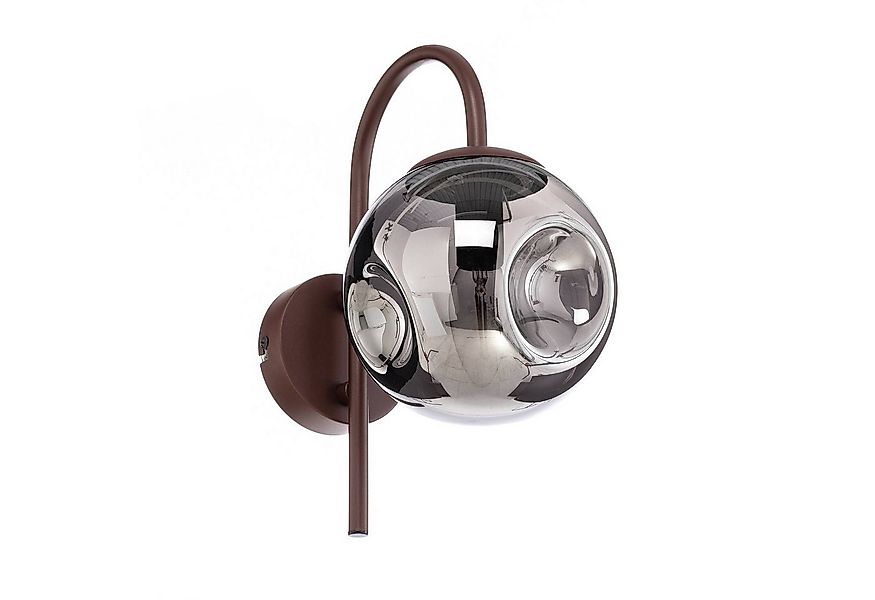 Lindby Wandleuchte Valentina, Metall, Braun IP20, 1 x 10 W LED günstig online kaufen