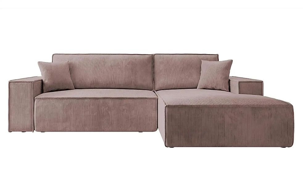 Ecksofa mit Schlaffunktion Farese  ¦ rosa/pink ¦ Maße (cm): B: 267 H: 85 Po günstig online kaufen