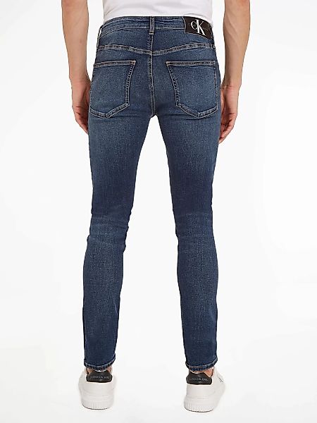 Calvin Klein Jeans Skinny-fit-Jeans SKINNY mit Leder-Badge günstig online kaufen