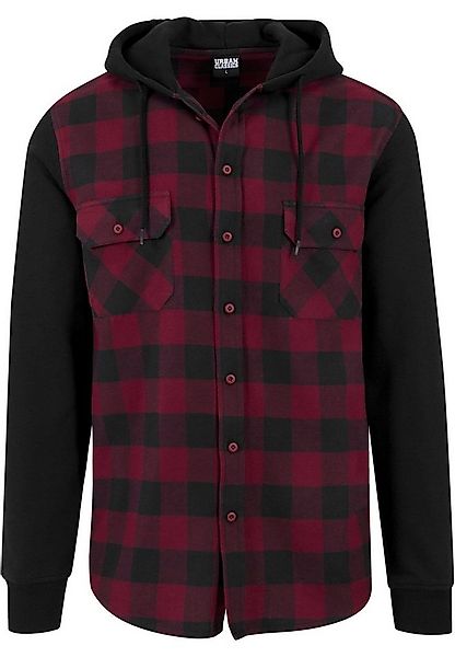 URBAN CLASSICS Langarm-Poloshirt Urban Classics Herren Hooded Checked Flane günstig online kaufen