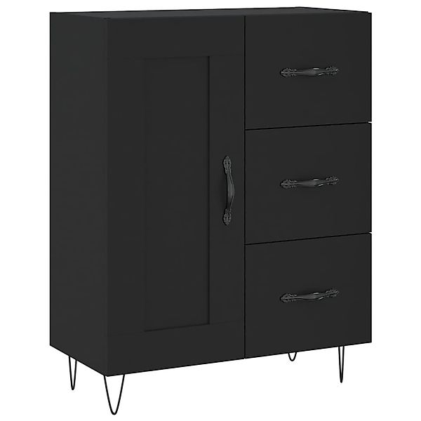 vidaXL Sideboard Schwarz 69,5x34x90 cm Holzwerkstoff 830253 günstig online kaufen