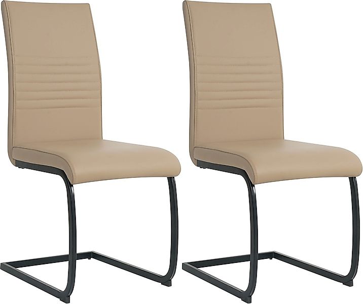 Möbilia Freischwinger (Set) 2 Stk.mit Wellenunterfederung günstig online kaufen