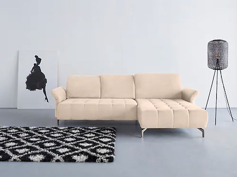Home affaire Ecksofa »Fresh L-Form« Federkern, wahlweise Kopfteilverstellun günstig online kaufen
