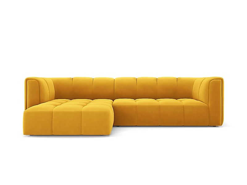 Milo Casa | Ecksofa Francesca Samt links 3-Sitzer günstig online kaufen