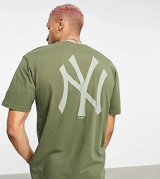 New Era – MLB New York Yankees – T-Shirt mit Rückenprint in Khaki, exklusiv günstig online kaufen