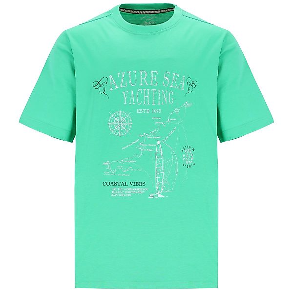 Hajo T-Shirt mit Print Farbe grün Größe: 3XL günstig online kaufen