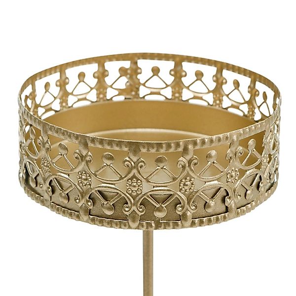 Viana Kerzenhalter Florale Kerzenhalter Goldener Vintage-Stil günstig online kaufen