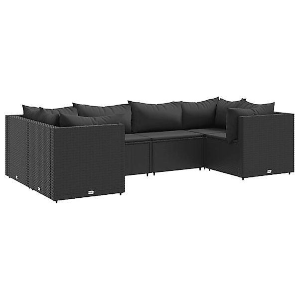 vidaXL Gartenlounge-Set 6-tlg. Garten-Lounge-Set mit Kissen günstig online kaufen
