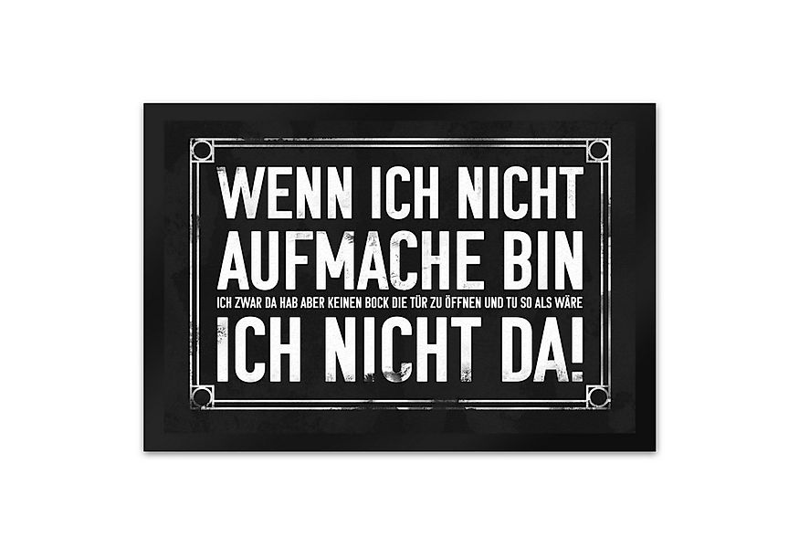 speecheese Fußmatte Wenn ich nicht aufmache bin da! Fußmatte XL in 40x60 cm günstig online kaufen