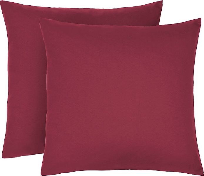 Biberna Kissenbezug Michi Feinjersey mit Reißverschluss, (2 Stück), verschi günstig online kaufen