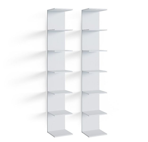 Vicco Bücherregal Paolo, Weiß, 28 x 190 cm 2er Set günstig online kaufen