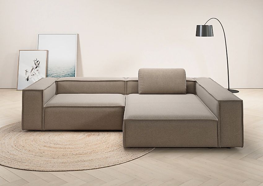 Home affaire Ecksofa "Watertown, moderne XXL L-Form, 306 cm breit" Komforta günstig online kaufen