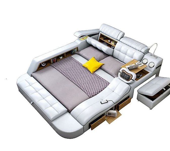 JVmoebel Bett Multifunktion - Tresor - Wärme Liege - USB - Sound Doppel Bet günstig online kaufen