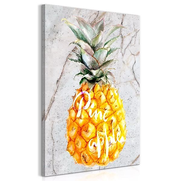 Wandbild - Pineapple and Marble (1 Part) Vertical günstig online kaufen