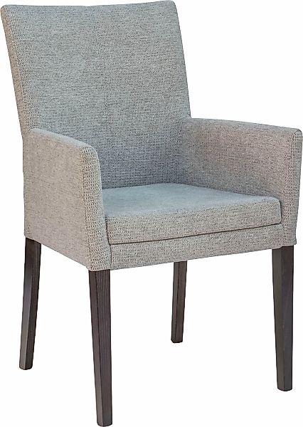 Home affaire Armlehnstuhl "Aspen" () Beine aus massiver Buche, wengefarben günstig online kaufen