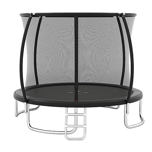 Costway Trampolin Outdoor Ø366 cm mit Metallrahmen für Kinder Schwarz günstig online kaufen