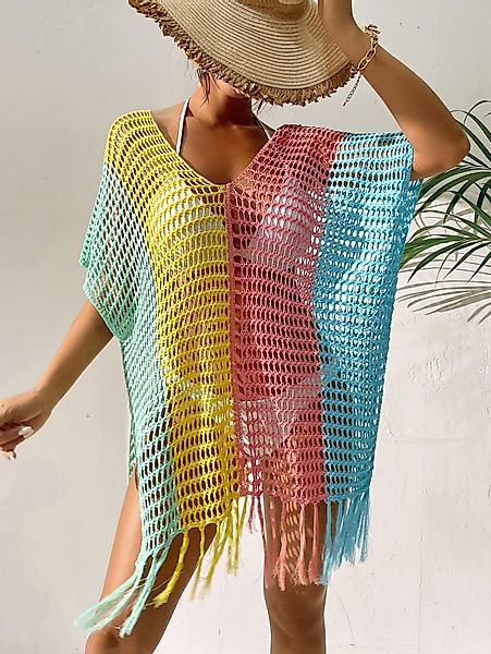 RWEUOQ Strandkleid Strandkleid Böhmische Damen Bikini-Überzug,gehäkelt günstig online kaufen
