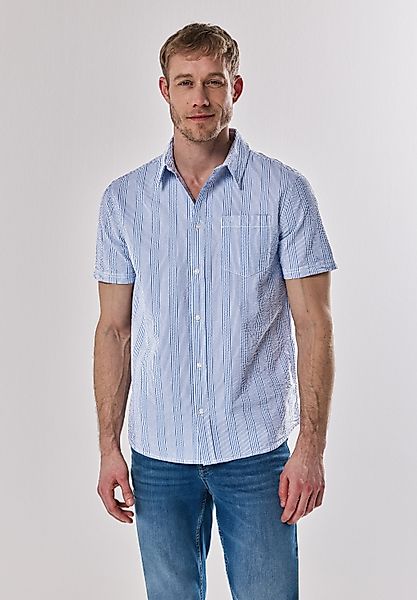 STREET ONE MEN Kurzarmhemd aus reiner günstig online kaufen