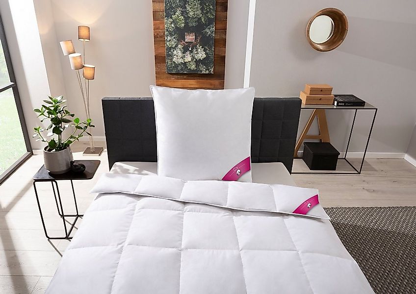 RIBECO Daunenbettdecke + Kopfkissen Johanna, Füllung: Bettdecke: 80% Daunen günstig online kaufen