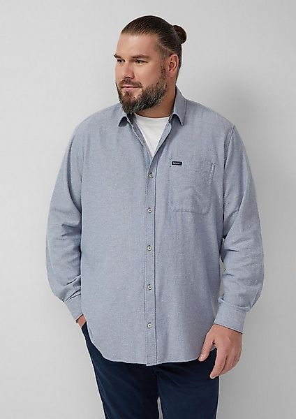 s.Oliver Langarmhemd Hemd Regular Fit: Gewaschenes Hemd aus Baumwolle günstig online kaufen