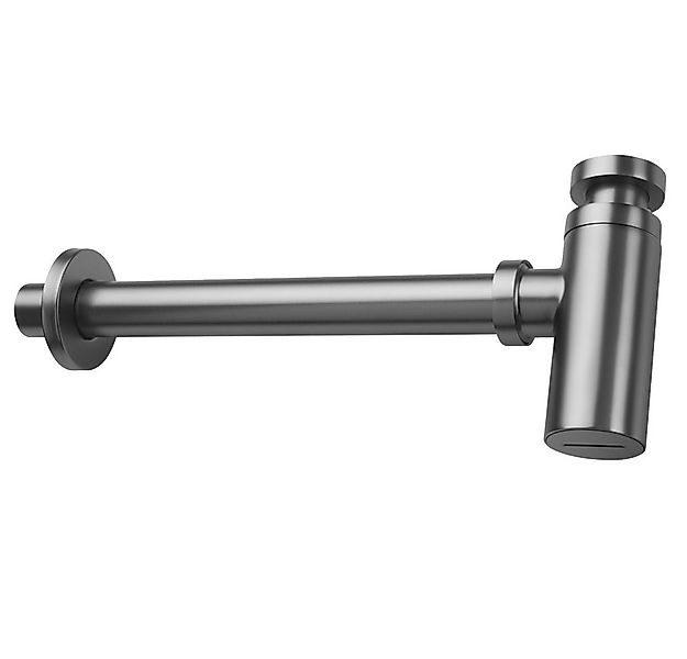 Lomadox Siphon ARNIKA-30, design Siphon für Waschbecken in titanium günstig online kaufen