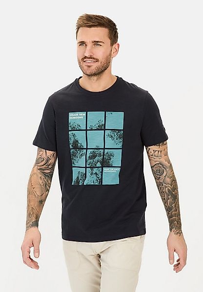 camel active T-Shirt aus Organic Cotton Kurzarm Rundhals günstig online kaufen