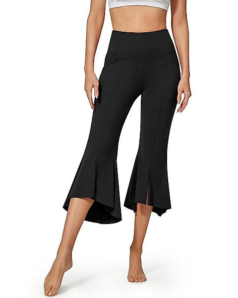 G4Free Yogahose G4Free Damen Caprihose Leggings Schlaghose Jazzpants Hohe T günstig online kaufen