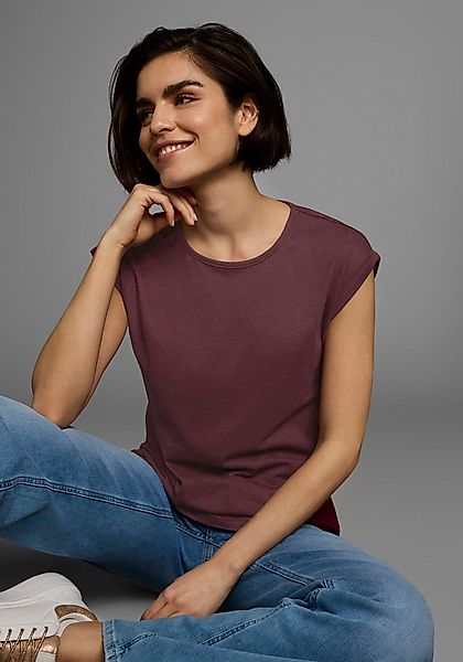 Boysen's T-Shirt Kurzarm, unifarben, Rundhals, für Freizeit und Alltag günstig online kaufen