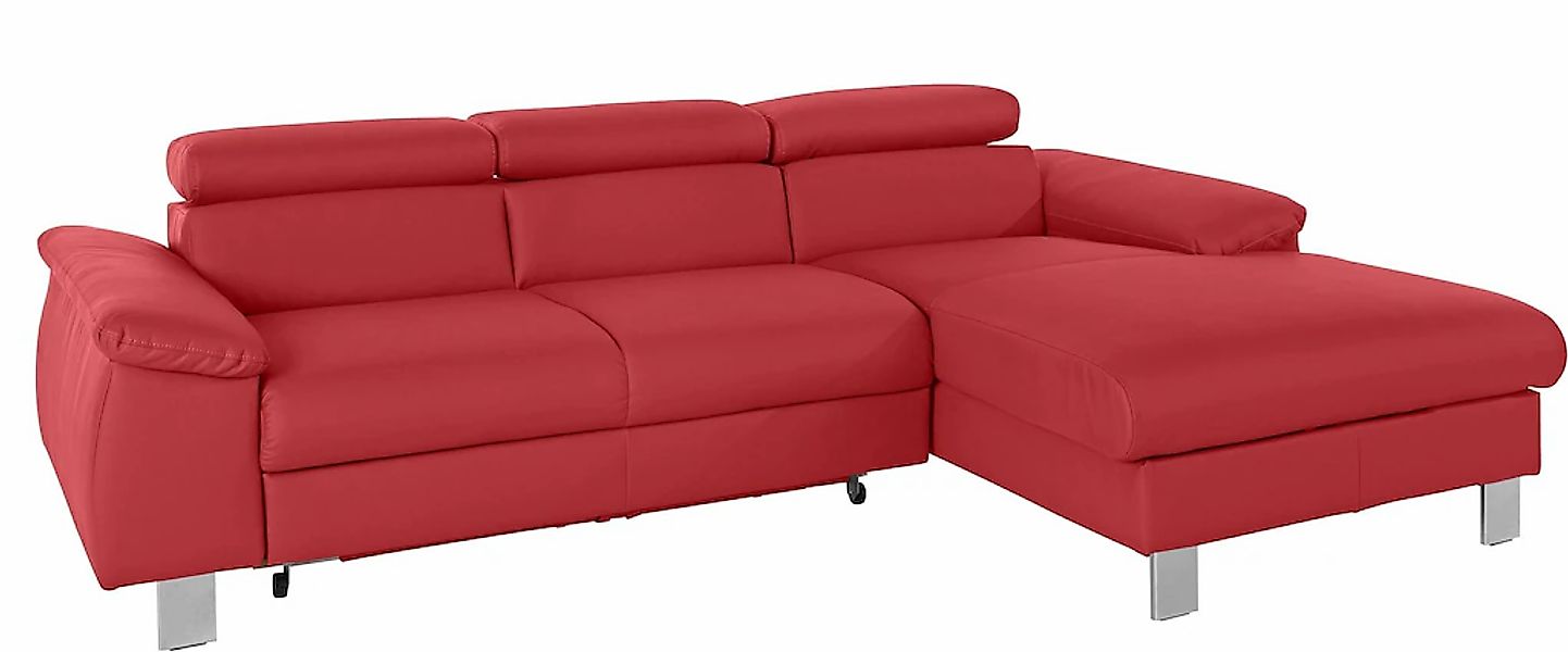 COTTA Ecksofa »Komaris L-Form, B: 244 cm« mit Kopfteilverstellung, optional günstig online kaufen