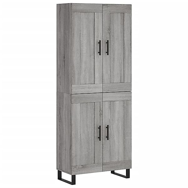 vidaXL Highboard Highboard Grau Sonoma 69,5x34x180 günstig online kaufen