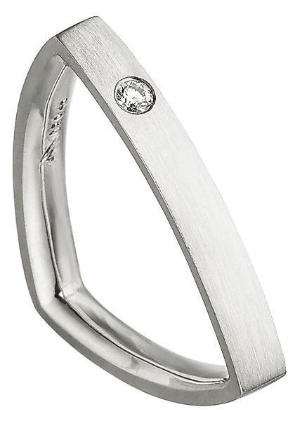 JOBO Diamantring "Spitz-Ring dreieckig", 950 Platin mit Diamant günstig online kaufen
