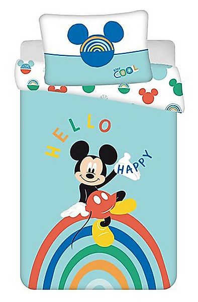 Jerry Fabrics Kinderbettwäsche Disney Kinderbettwäsche Micky Maus 100x135 + günstig online kaufen