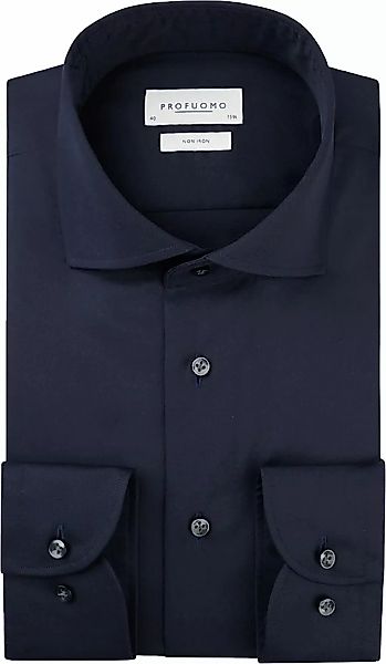 Profuomo Hemd Slim Fit Dunkelblau - Größe 37 günstig online kaufen
