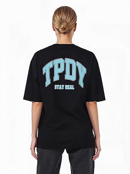 trueprodigy Oversize-Shirt Arin F Logoprint Rundhals dicker Stoff günstig online kaufen