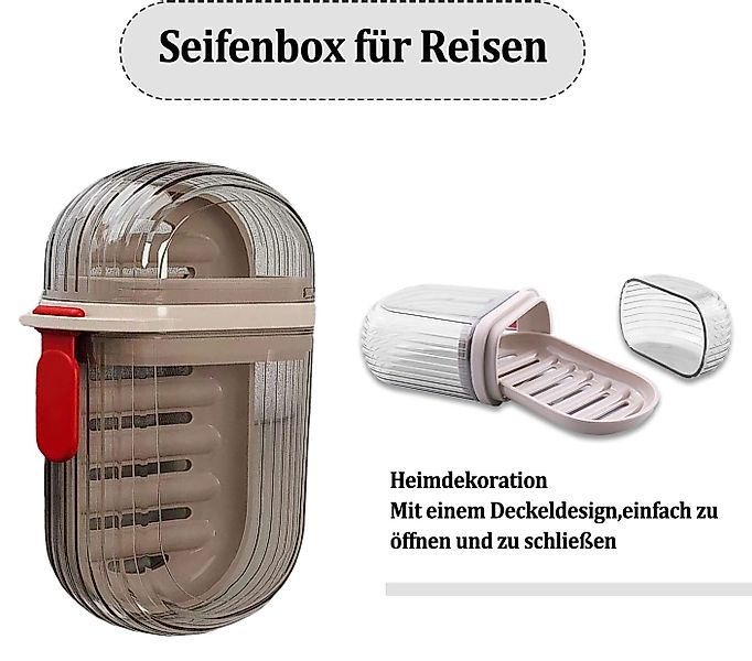 Coonoor Seifenschale Tragbare Reise-Seifenbox, versiegeltes und günstig online kaufen