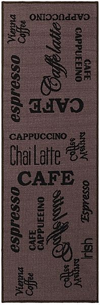 Andiamo Küchenläufer »Espresso«, rechteckig, 5 mm Höhe, mit Schriftzug, rut günstig online kaufen