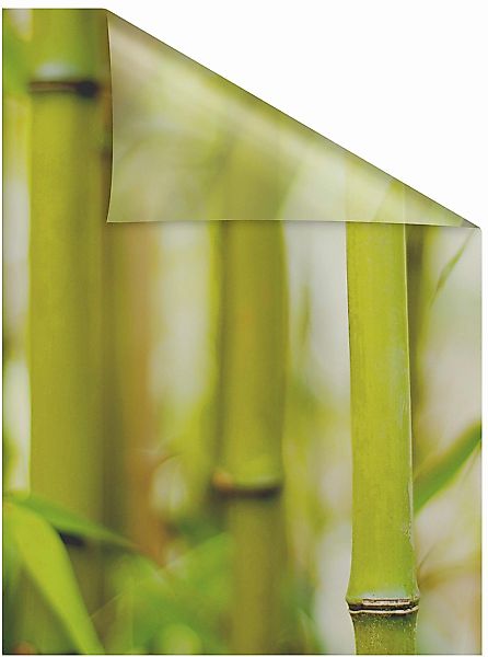 LICHTBLICK ORIGINAL Fensterfolie "Bambus" 1 Stk. blickdicht strukturiert Kl günstig online kaufen