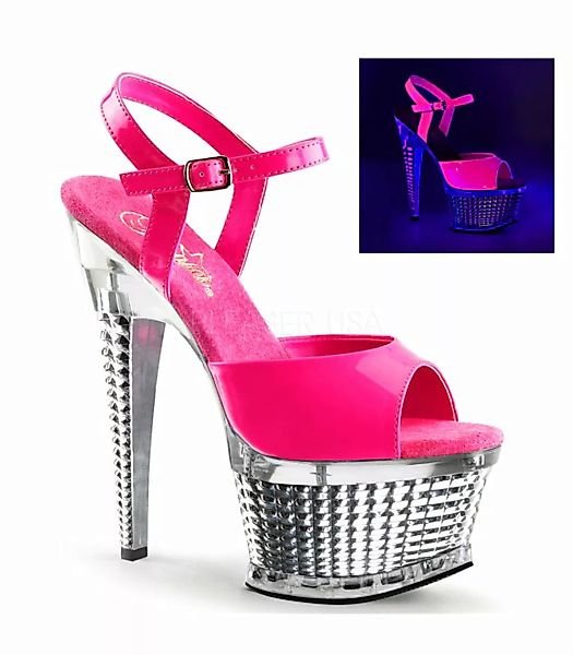 Neon Plateau High Heels ILLUSION-659UV - Pink (Schuhgröße: EUR 37) günstig online kaufen